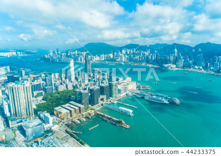 Beautiful architecture building exterior cityscape of hong kong city skyline Beautiful architecture building exterior cityscape of hong kong city skyline 44233375