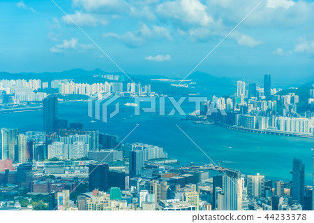 Beautiful architecture building exterior cityscape of hong kong city skyline Beautiful architecture building exterior cityscape of hong kong city skyline 44233378