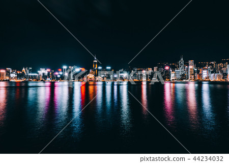 Beautiful architecture building cityscape in hong kong city 44234032