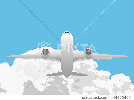 飛機和冰雲 44235403