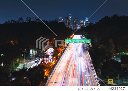 Aerial view of Los Angeles, CA 44235917