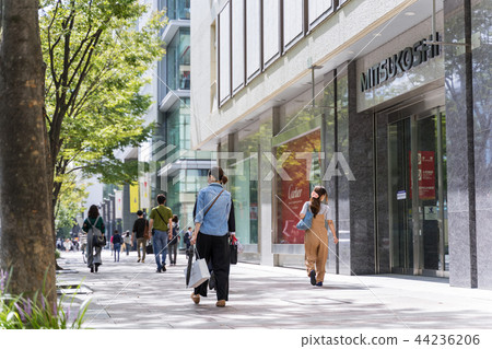 Nagoya City Naka Ward Sakae Nagoya Sakae Mitsukoshi Mae Hisaya Odori footpath people 44236206