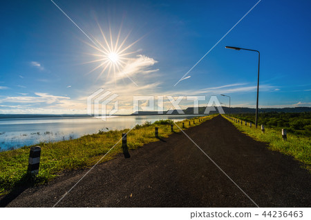 landscape view of Lam Chae dam at Nakhon Ratchasima, Thailand 44236463