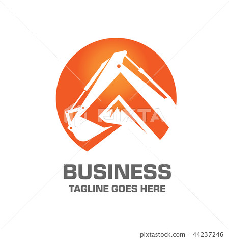 modern and elegant flat style of Excavator Design modern and elegant flat style of Excavator Design 44237246