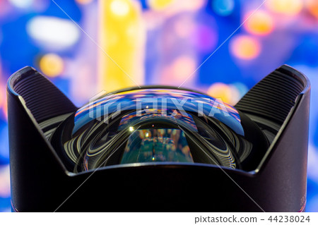 Wide angle fisheye front glass lens curve reflect Wide angle fisheye front glass lens curve reflect 44238024