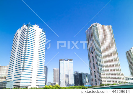Urban landscape with tower apartment 44239614
