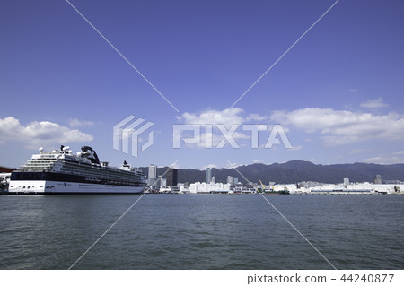 Cruise passenger celebrity Millennium anchored in Kobe Port Cruise passenger celebrity Millennium anchored in Kobe Port 44240877