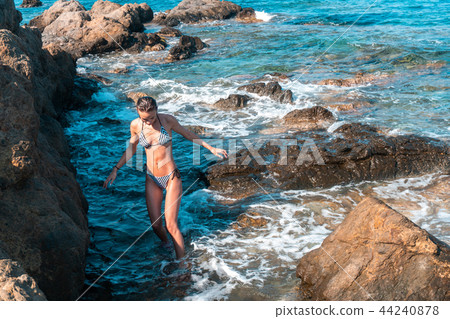 girl in the blue sea girl in the blue sea 44240878