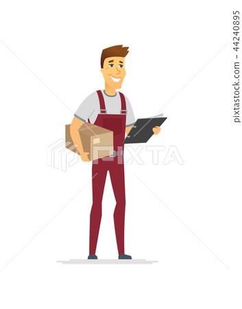 Delivery service - cartoon people character isolated illustration 44240895
