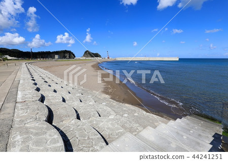 Beautiful country fishing port coast 44241251