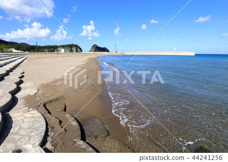 Beautiful country fishing port coast 44241256