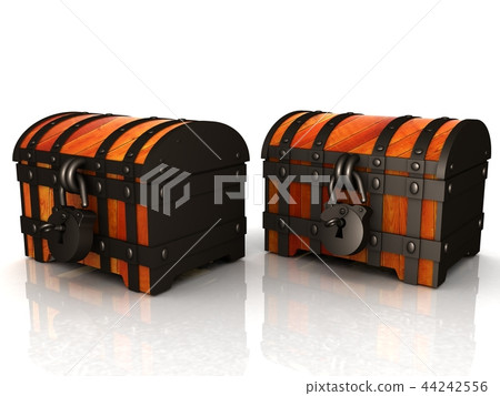 Chests. 3d illustration Chests. 3d illustration 44242556