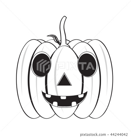 Isolated happy halloween pumpkin icon Isolated happy halloween pumpkin icon 44244042