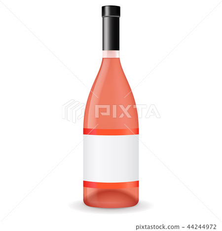 Bottle of rose wine 44244972