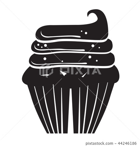 Isolated cupcake icon 44246186