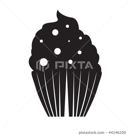 Isolated cupcake icon 44246200