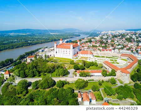 Bratislava aerial panoramic view 44246329