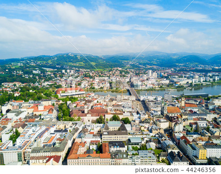 Linz aerial panoramic view 44246356