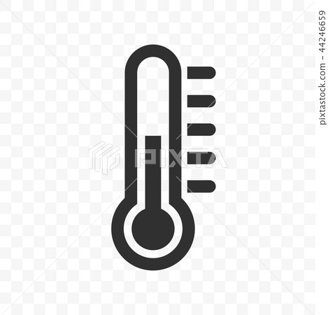 Thermometer vector temperature scale icon