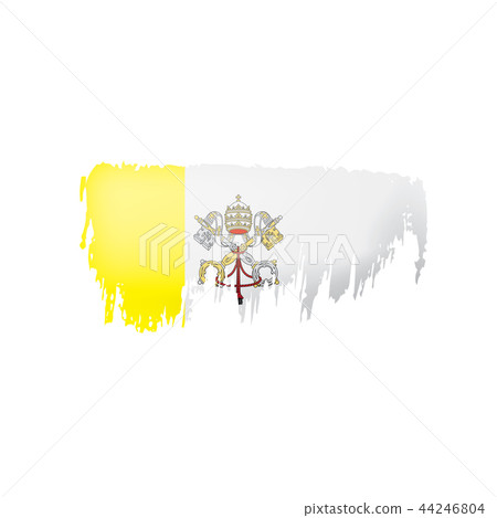 Vatican flag, vector illustration on a white background 44246804