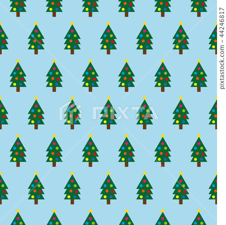 Christmas tree seamless pattern. New Year 44246817