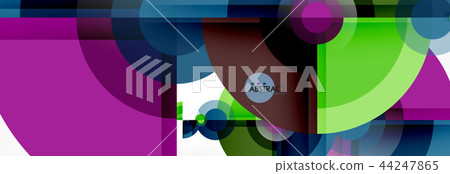 Abstract background bright circles geometric design 44247865