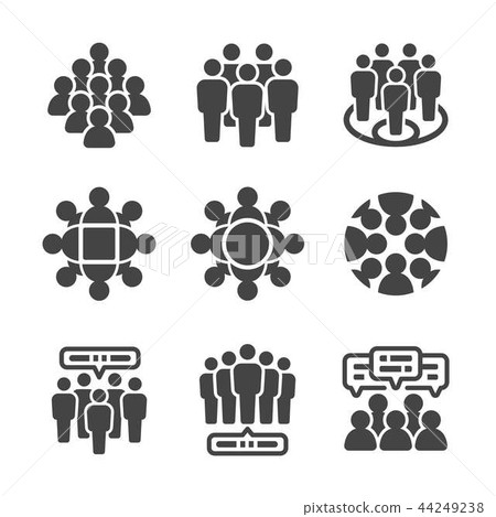 crowd icon crowd icon 44249238