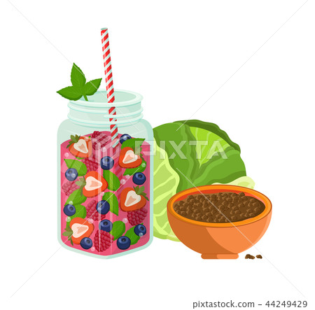 Vegetarian Food Refreshing Summer Detox Diet Set Vegetarian Food Refreshing Summer Detox Diet Set 44249429