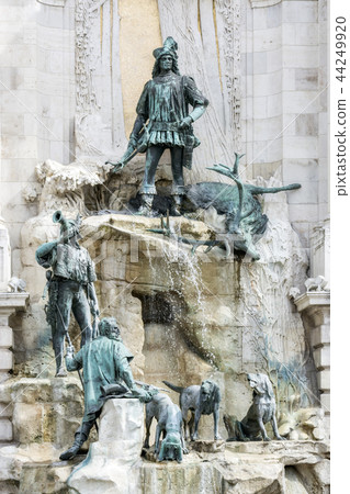 Fountain with figures. Fountain with figures. 44249920