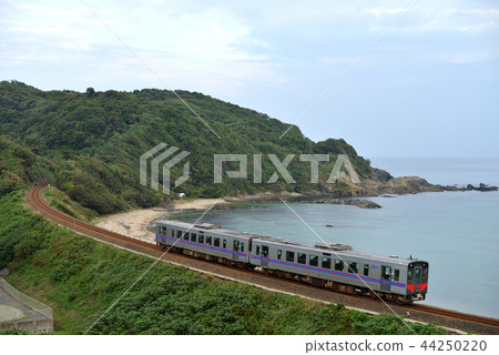 在島根縣沿日本海運行的Kiha 126系列普通兩輛車 44250220
