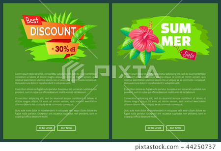 Summer Sale Emblems Exotic Pink Flower Web Posters 44250737