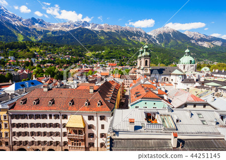 Innsbruck aerial panoramic view 44251145