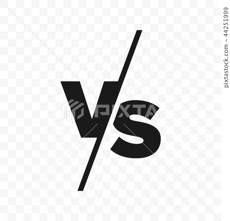 圖庫插圖: vs versus letters vector icon