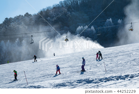 Winter Weekly Ski Slope Landscape 44252229