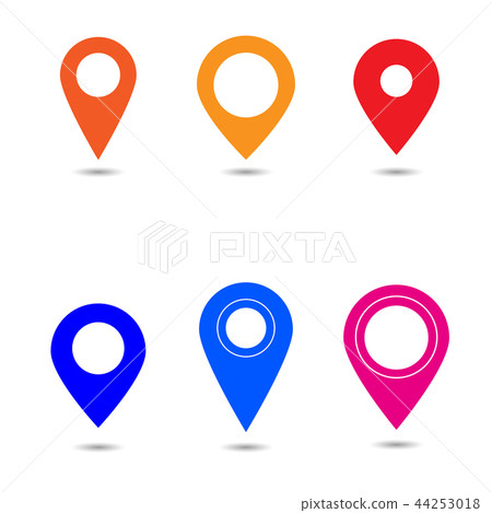 Vector of map pointer icon. GPS location symbol. - Stock Illustration ...