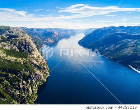 Lysefjord near Preikestolen, Norway Lysefjord near Preikestolen, Norway 44253219
