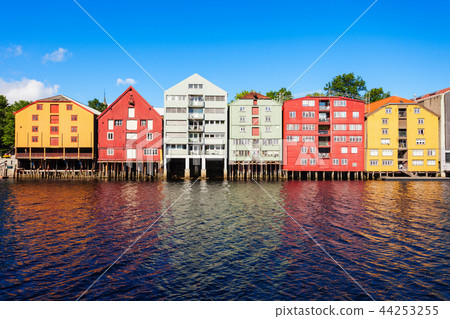 Colorful old houses, Trondheim Colorful old houses, Trondheim 44253255