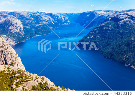 Lysefjord near Preikestolen, Norway Lysefjord near Preikestolen, Norway 44253316