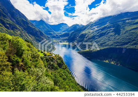 Geiranger at Geirangerfjord, Norway 44253394