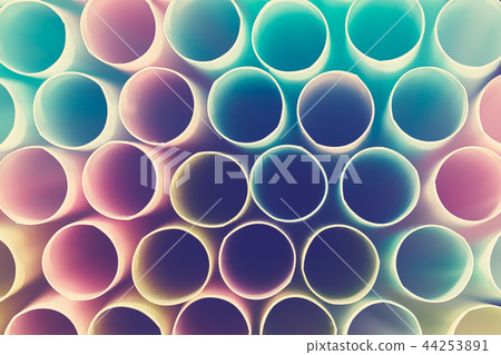 Retro toned background made of drinking straws. Retro toned background made of drinking straws. 44253891