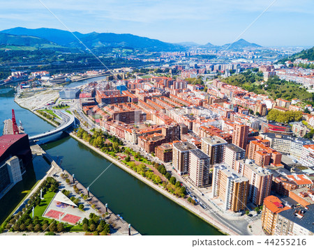 Bilbao aerial panoramic view, Spain Bilbao aerial panoramic view, Spain 44255216