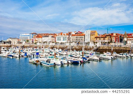 Gijon city marina in Asturias, Spain Gijon city marina in Asturias, Spain 44255291