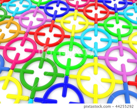 Objects in different colors 44255292