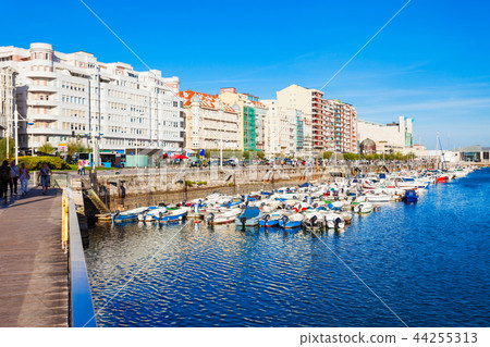 Santander city embankment in Spain Santander city embankment in Spain 44255313