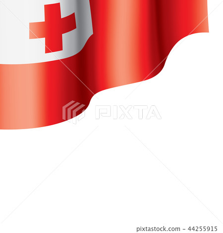 Tonga flag, vector illustration on a white background. 44255915