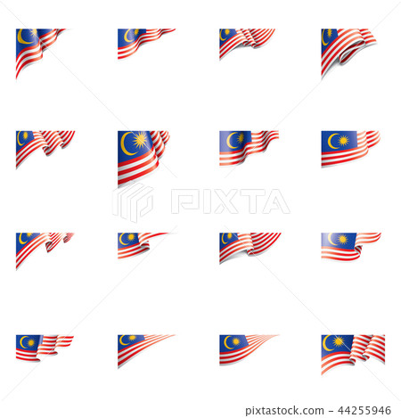 Malaysia Flag Vector Illustration On A White Stock Illustration