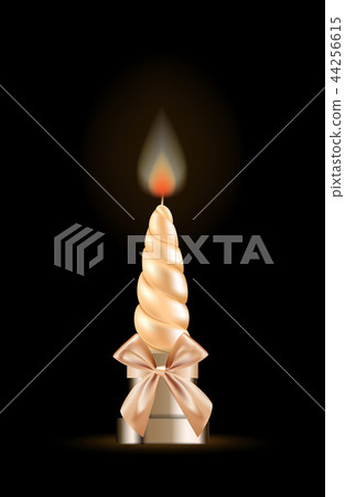 Christmas decorative candle with red gold bow Christmas decorative candle with red gold bow 44256615