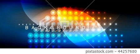 Vector blurred neon glowing circles with flowing and liquid light concept, energy magic fantastic Vector blurred neon glowing circles with flowing and liquid light concept, energy magic fantastic 44257680