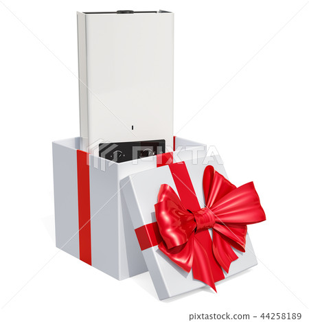 Home gas boiler, water heater inside gift box 44258189