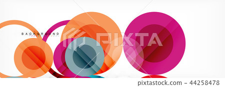 Overlapping circles design background Overlapping circles design background 44258478